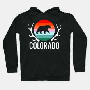 Colorado State Bear Adventure Travel Hiking Vintage Gift Hoodie